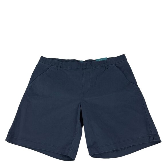 Jag Maddie Womens Mid Rise 8" Inseam Pull-On Denim Shorts Size 22W Navy - Picture 1 of 8